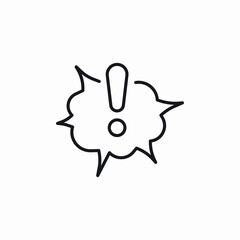 sudden error icon sign vector