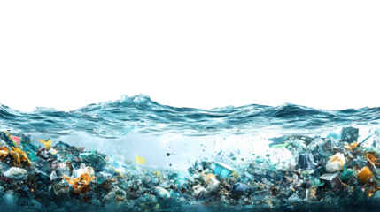 Ocean Pollution, Plastic Waste Underwater