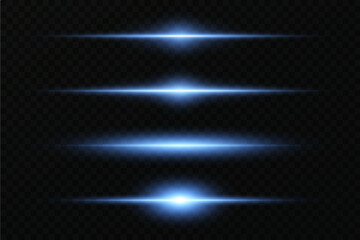 Blue laser beams.Light effect.Vector illustration.EPS 10.
