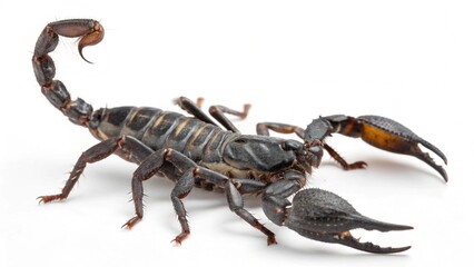 Scorpion On White Background