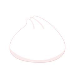 Chinese Steam Bun illustration vector. Asian food vector illustration. Baozi or bao is Chinese food.
