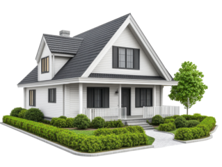 Isolated White House