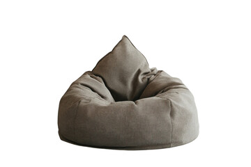 Cozy grey bean bag chair perfect for lounging and relaxation in any living space