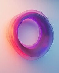 Ethereal Abstract Swirl in Soft Pastel Colors with Light Effects