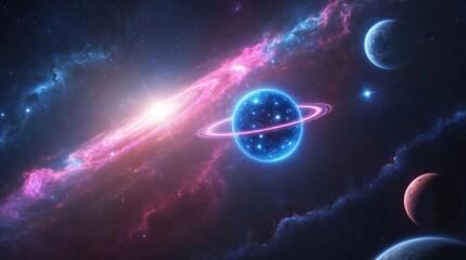 Galactic Odyssey: A Spectacular Journey Through Planets, Nebulae, and Cosmic Wonders in Deep Sp