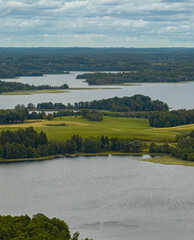 Landscape near Ardavs and Sivers lakes, Latvia.Latgale.