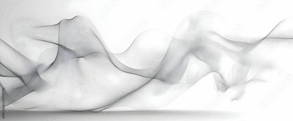 Poster abstract wave pattern design