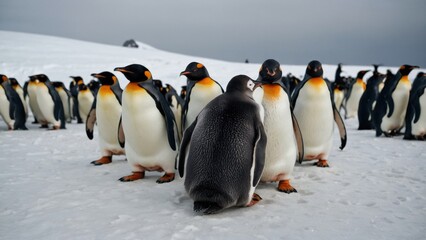 Obraz premium Brave Little Penguin