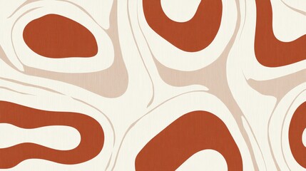 beige and white pattern featuring thick lines and simple organic shapes