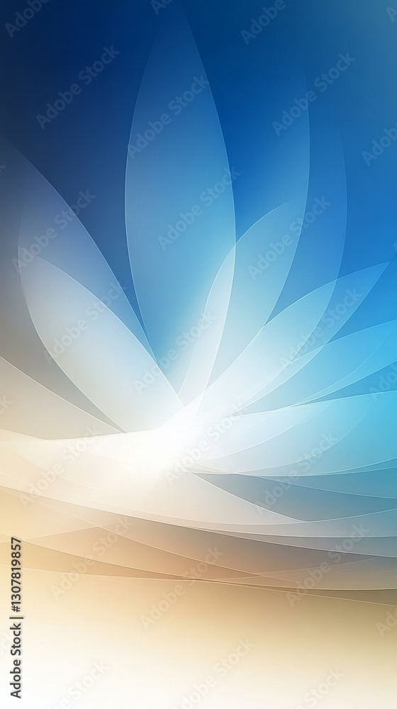 Poster beige to blue gradient background featuring a smooth, blurred design in a vector style. -