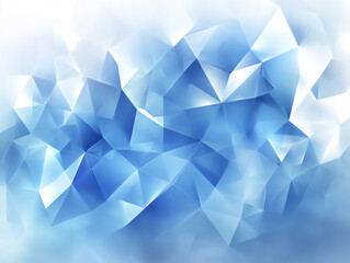 Fototapeta premium blue and white background with a low-poly design vector presentation templ