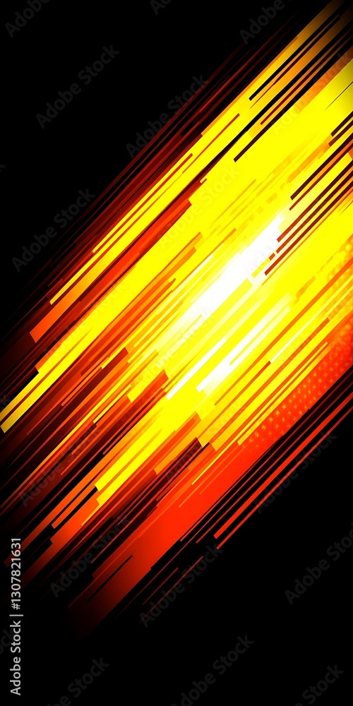 Poster dynamic movement background with radiant streams of light and shadow