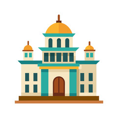 A building vector illustration isolated on transparent background