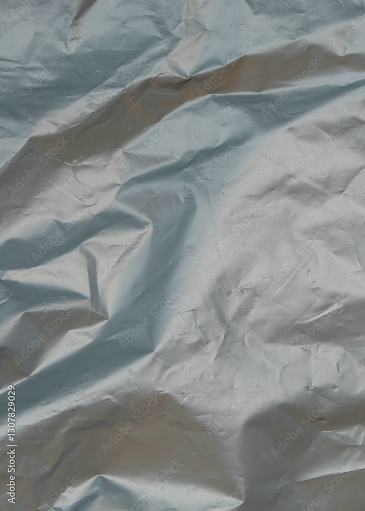 Poster crinkled and wrinkled gray plastic pattern and texture background.for graphic design, 3d rendering o