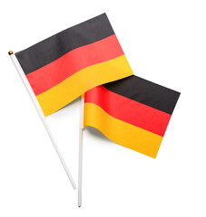 Flags of Germany on white background