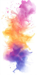 Obraz premium Vibrant Watercolor Abstract Background: Soft Blends of Vivid Hues, Perfect for Design Projects and 