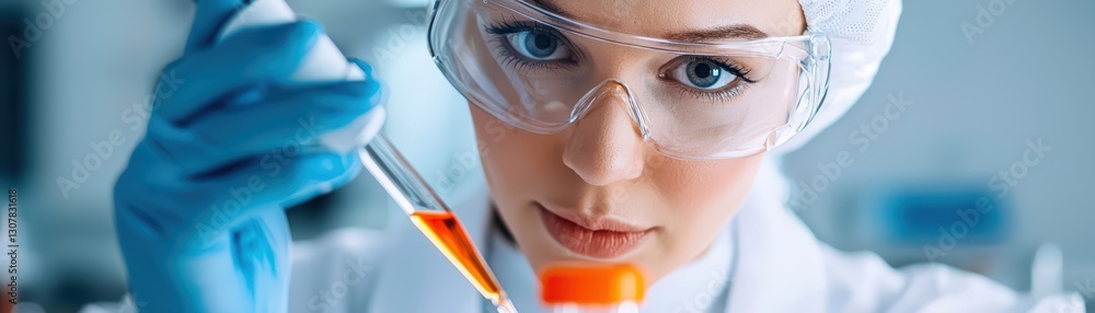 Aufkleber scientists engaged in developing groundbreaking invention in laboratory setting