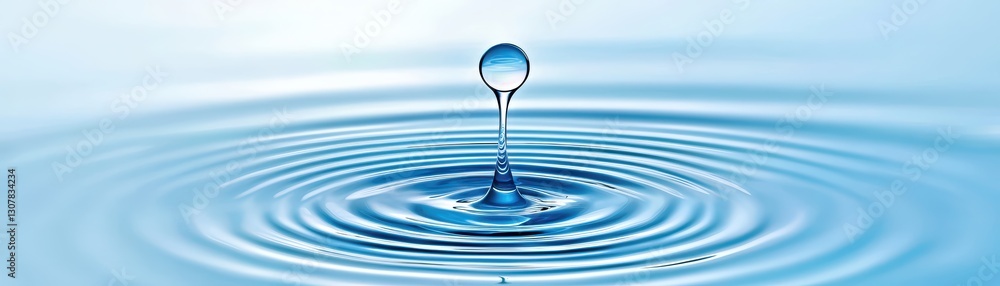Poster serene water ripple texture with soft reflections and calm vibes for relaxation