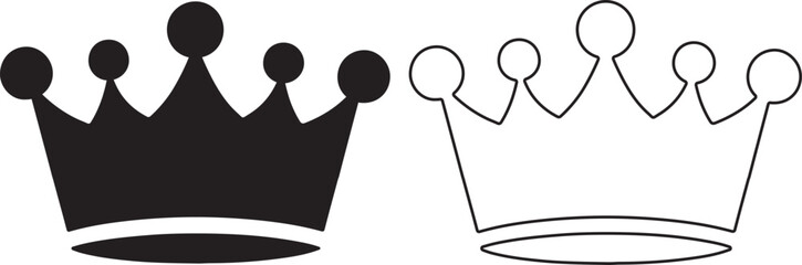 King crown icon design on white background
