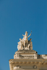 monuments, historical statues in the center of Rio de Janeiro.