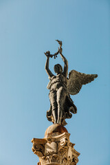 monuments, historical statues in the center of Rio de Janeiro.