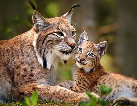 lynx in the snow
