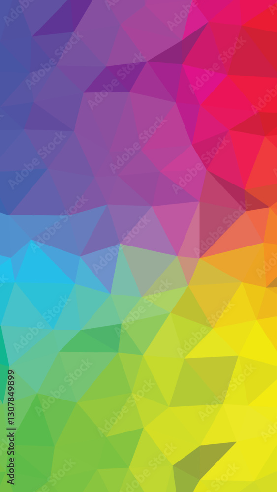 Poster low polygonal background gradient color