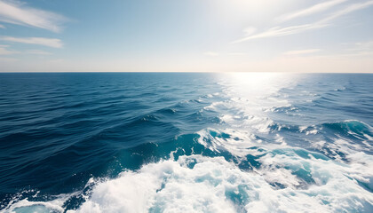 A stunning vista of eternal waves and distant horizons, powered by advanced technology to capture the true magnificence of nature's timeless allure.
