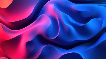 Fototapeta premium Abstract vibrant flowing color shapes