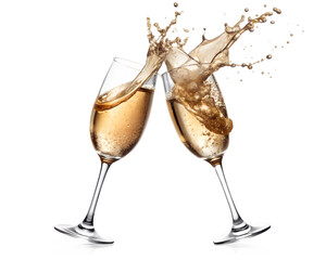 champagne pouring into glass