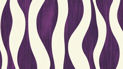 purple and white pattern featuring thick lines and simple organic shapes.