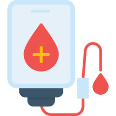 Blood Bag Icon Vector Element
