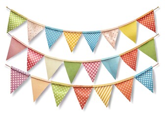 set of colorful ribbons