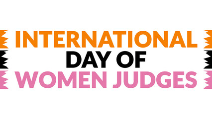 International Day of Women Judges text on a White background.