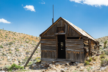 An abandoned mining shack in Death Valley.