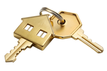 house key isolated on white background