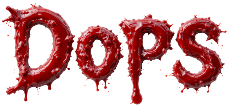 Red DROPS Write on blood isolated, blood dipping 