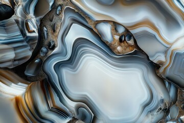 Beautiful sardonyx pebbles background, top view