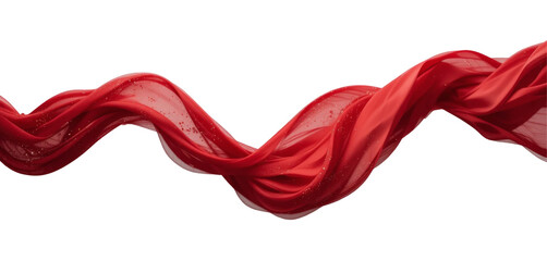  red fabric on transparent, Fabric PNG 