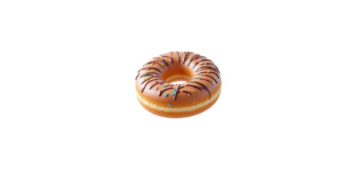  baked donut isolated Cutout 