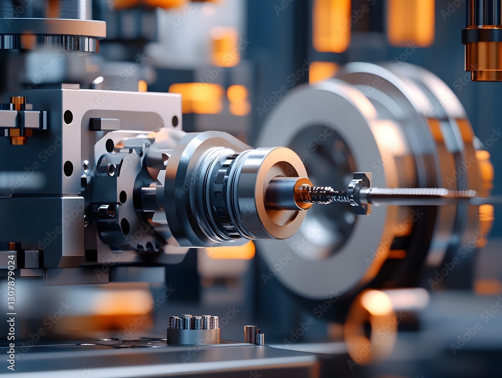 Poster close-up of advanced machine components.