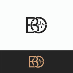 BO Initial letter Healthcare and Doctor Logo
