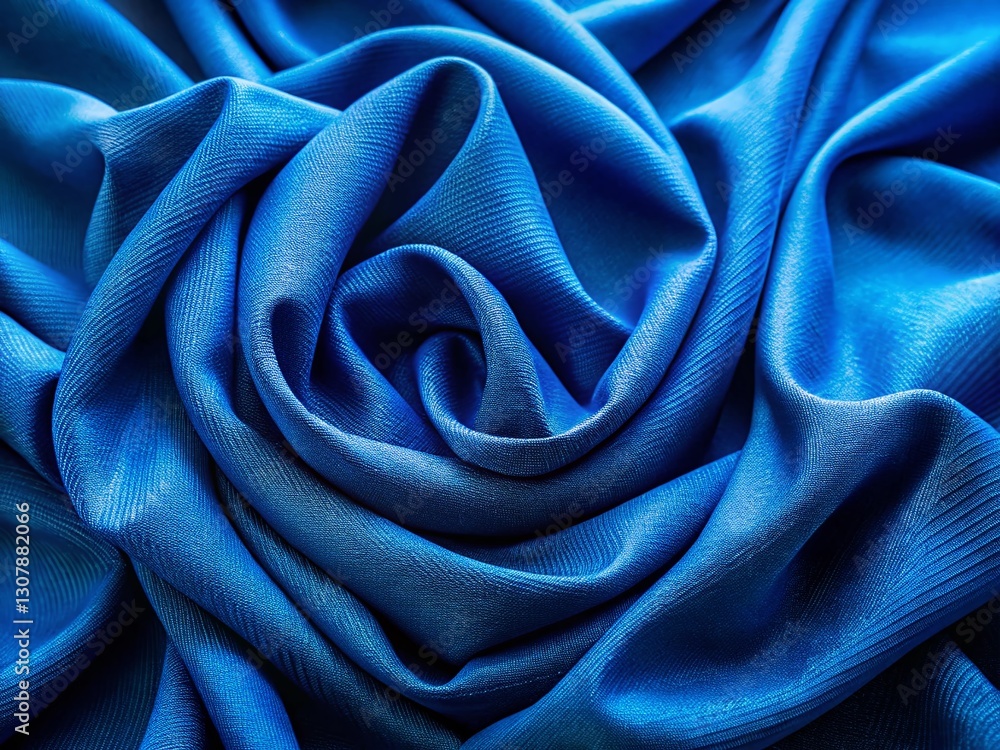 Aufkleber abstract blue fabric texture: high-resolution background image for design projects