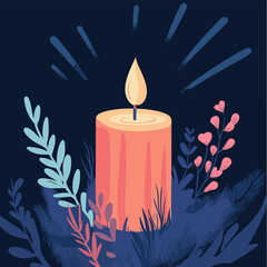 burning candle
