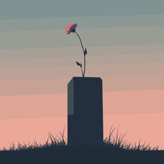 silhouette of a poppy seed