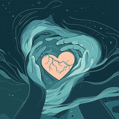 girl with heart