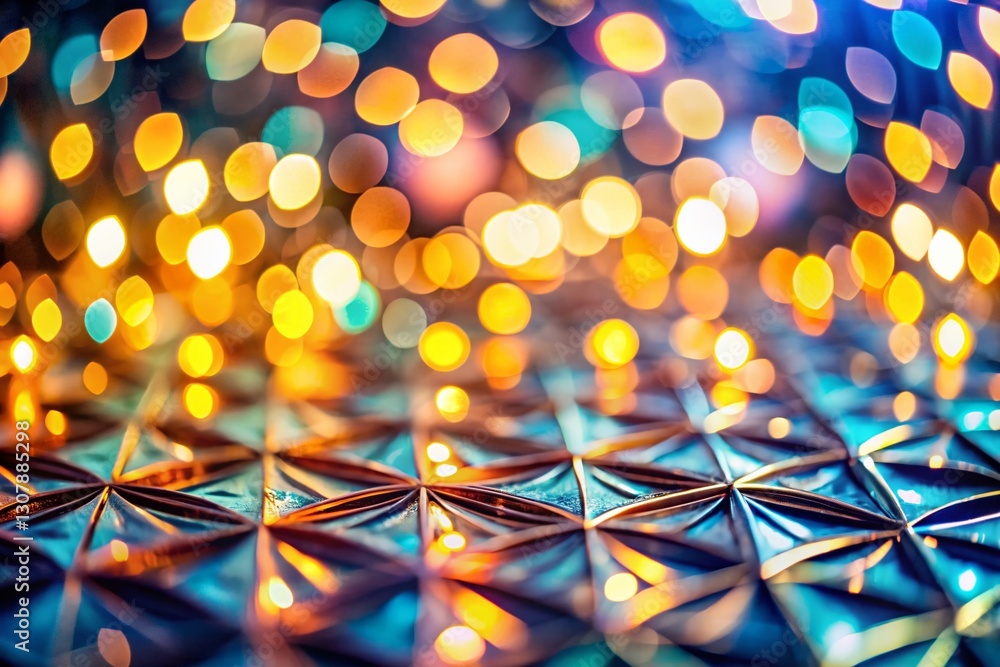 Poster abstract bokeh background with geometric pattern, soft focus light design, elegant texture overlay