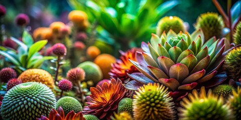 Fototapeta premium Abstract Botanical Wanderlust: Whimsical Floral Documentary Print