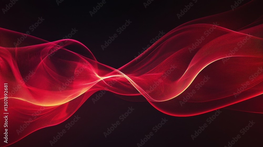 Aufkleber A dark-toned, abstract red background with soft curves and dynamic light, creating a sense of motion, while leaving space in the center for custom design elements.