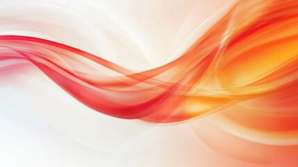 Obraz premium A high-speed motion blur effect with abstract red and orange curved lines, creating a vibrant and energetic background. The center offers a blank space for custom text or design.